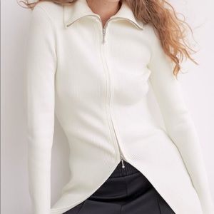 NWT H&M Knit Zip Up Cardigan XS
